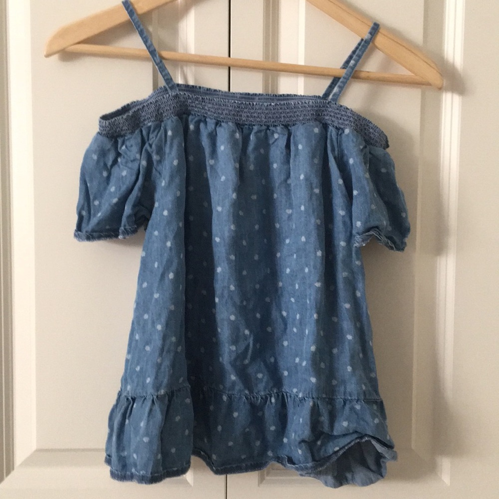 Polka Dot off the shoulder top